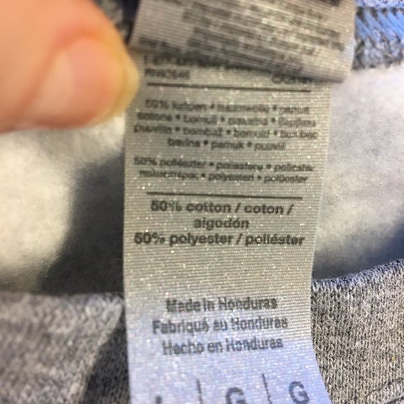 Yahoo Spellout Chenille Letters Sweatshirt Adult Large Gray - Picture 9 of 9